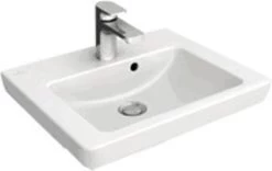 Villeroy & Boch Subway 2.0 Meubelfontein 45x37cm 1 Kraangat Met Overloop Ceramic+ Wit