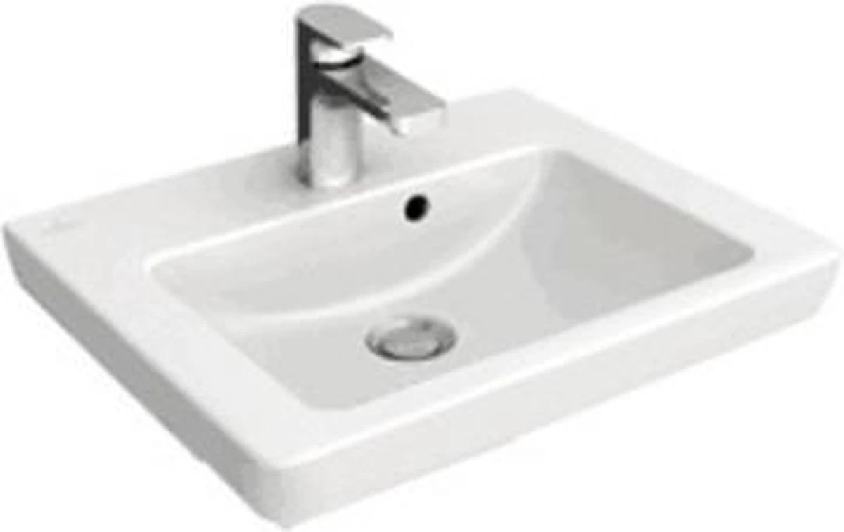 Villeroy & Boch Subway 2.0 Meubelfontein 45x37cm 1 Kraangat Met Overloop Ceramic+ Wit