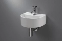 Sub 070 Fontein 32x28,5x13 Cm. Halfrond Zonder Overloop, Wit