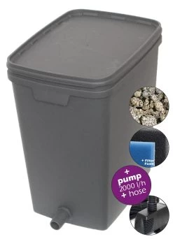 Velda Box Filter Set 7000 Inclusief Filtermateriaal, Pomp En Slang