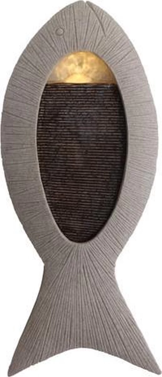 Fine Asianliving Sandstone Fish Wall Fontain 25x61.8x9.5cm
