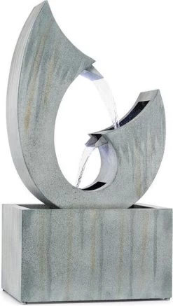 Trumpet Flow Tuinfontein In-/ Outdoor 8W Verzinkt Metaal Leds