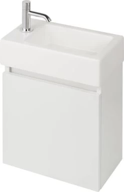 Ben Scuro Fonteinonderkast 1 Deur Rechtsdraaiend 40x22x45 Cm Keramisch Wit Gelakt