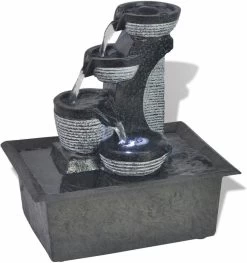 VidaXL Binnenfontein Met LED Licht Poly-hars