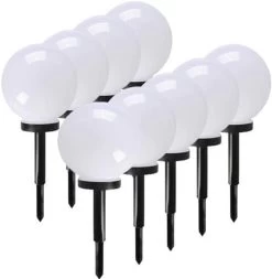 Green Arrow Solar LED Lichtbollen - Voor Buiten, Met Dag/Nacht Sensor - 9 Stuks