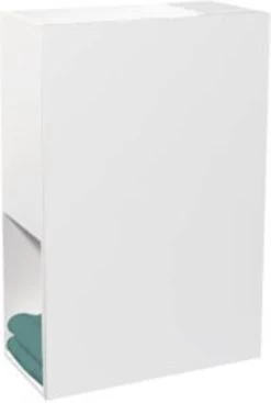 Fontein Venus Rechthoek 40x20x60cm Solid Surface Mat Wit Zonder Kraangat Met Waste