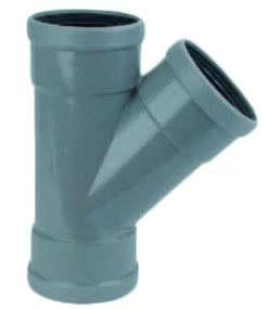 PVC T-Stuk 45° Manchet - 3 X Mof 160 Mm Wavin